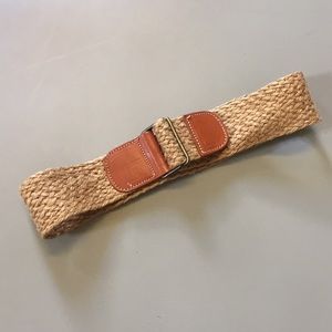 Women’s Belt Hemp with Leather trim - vintage